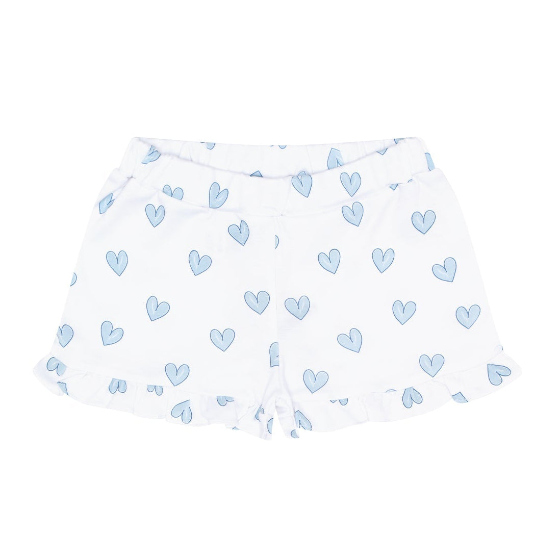Blue Heart Print Shorts – HoneyBug