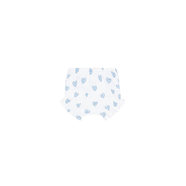 Blue Heart Print Diaper Cover Set - HoneyBug 