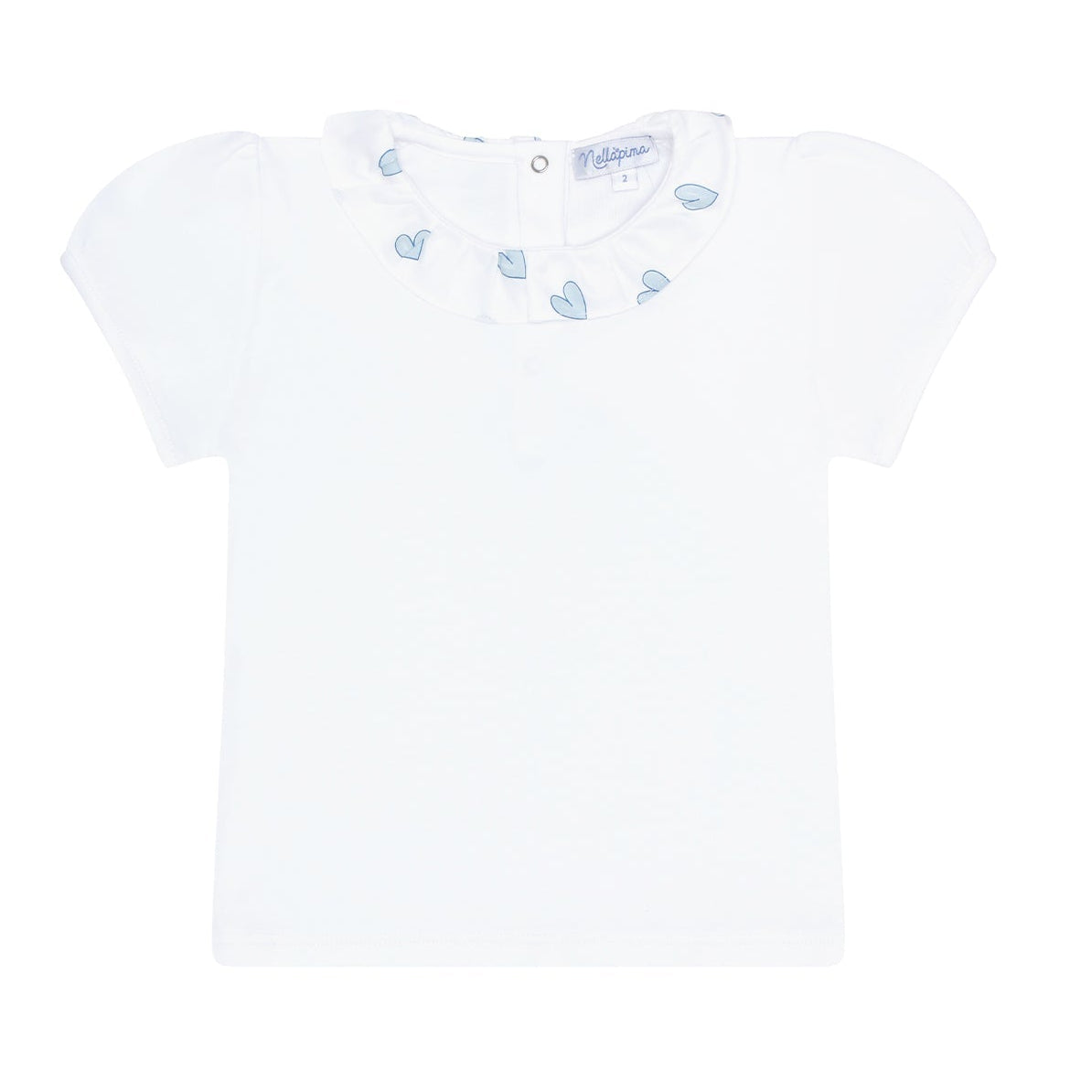 Blue Heart Print Tee