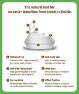 Haakaa Generation 3 Glass Baby Bottle 6 oz/160 ml, 1 PK - HoneyBug 