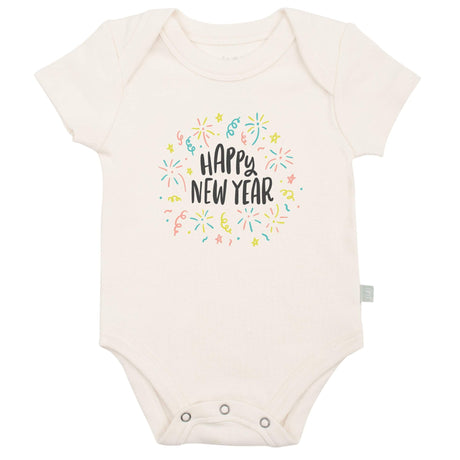graphic bodysuit | happy new year - HoneyBug 