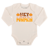 graphic bodysuit | hey there pumpkin (long sleeve) - HoneyBug 