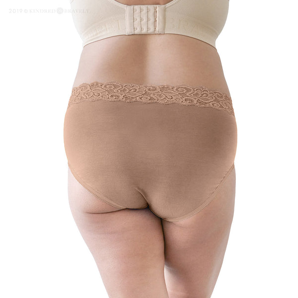 High-Waisted Postpartum Recovery Panties (5-Pack) | Assorted Neutrals - HoneyBug 