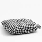 Black Gingham Ruffle Baby Lounger Cover