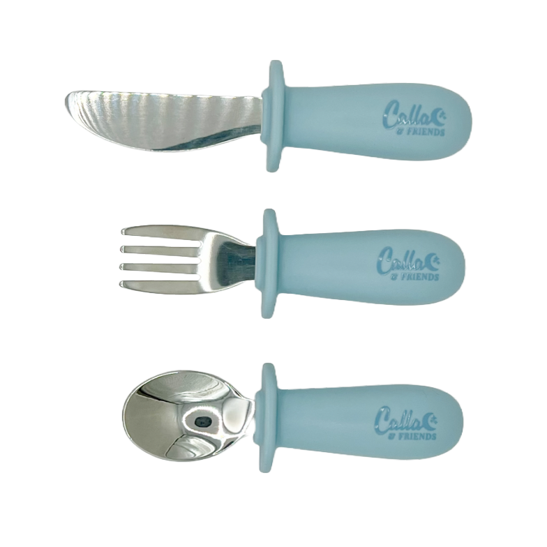 Silicone & Stainless Steel Toddler Utensil Set
