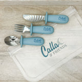 Silicone & Stainless Steel Toddler Utensil Set