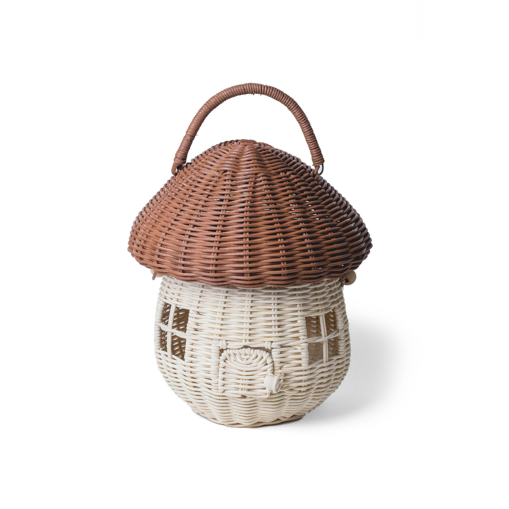 Mushroom House Basket - HoneyBug 