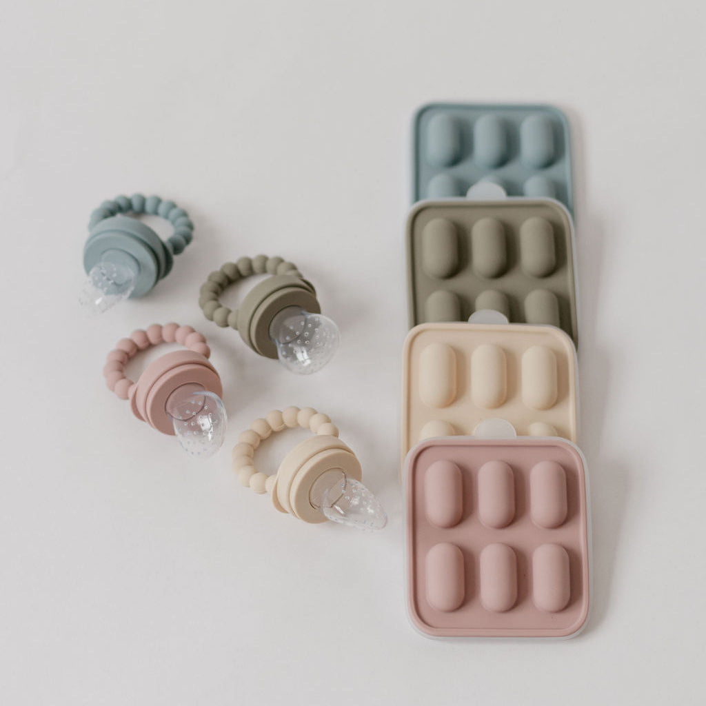 Silicone Fruit Feeder & Ice Tray Set