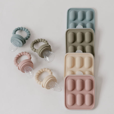 Silicone Fruit Feeder & Ice Tray Set