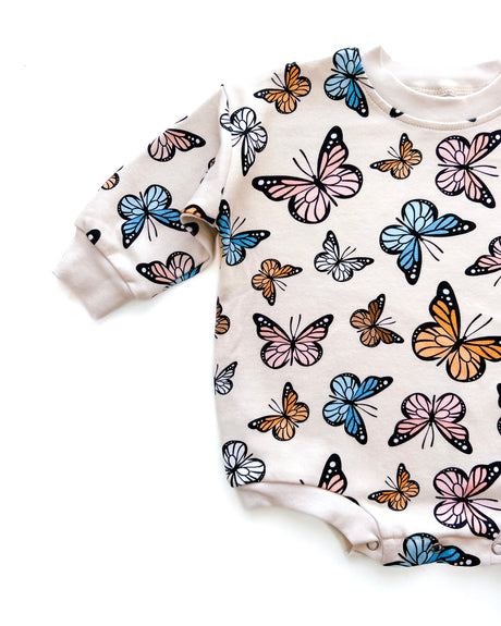Bubble Romper | Butterflies - HoneyBug 