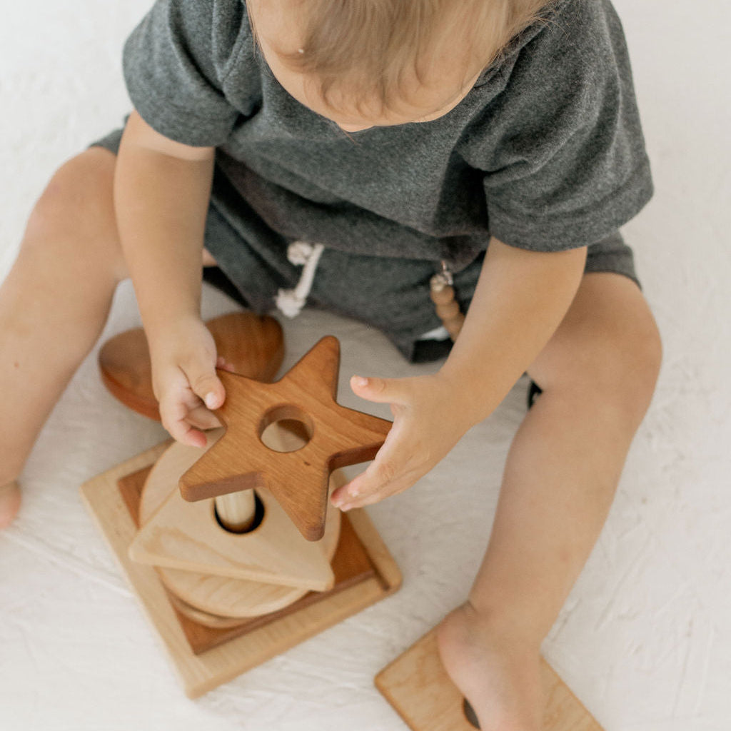 Wooden Shape Stacker