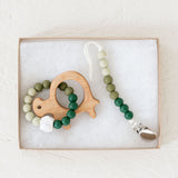 Wooden Teether with Silicone Ring