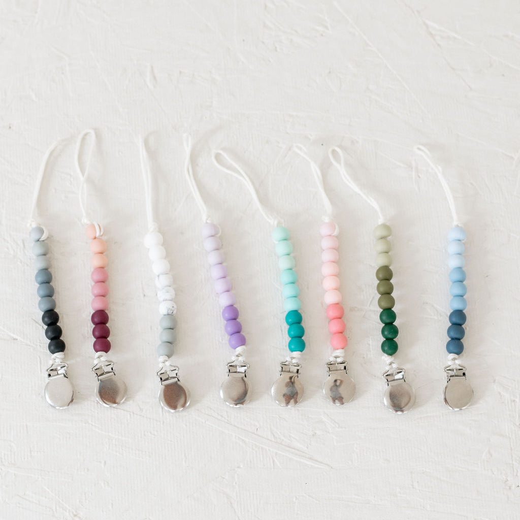 Parakeet Ombré Pacifier Clips