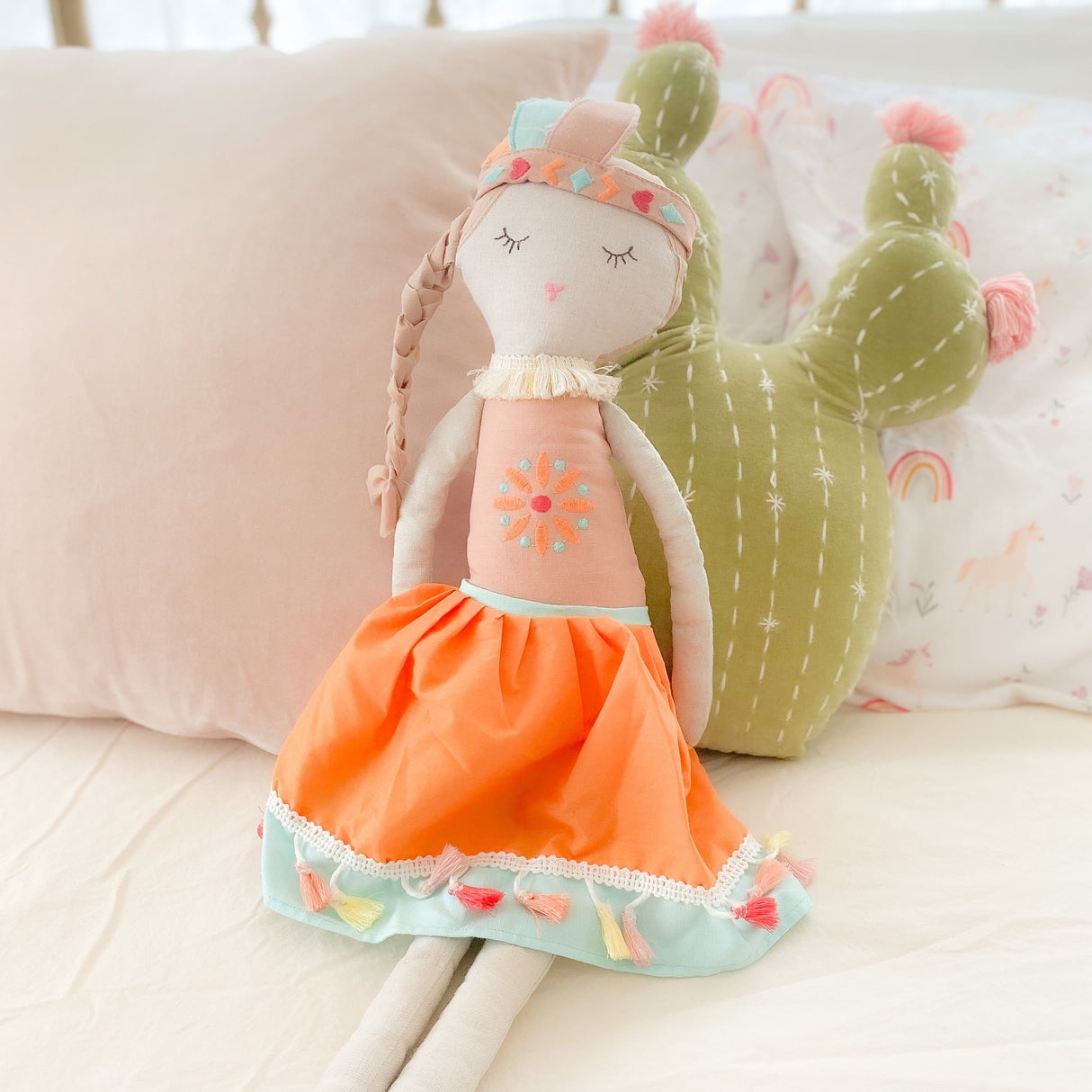 'Claire' Bohemian Princess Doll - Large - HoneyBug 