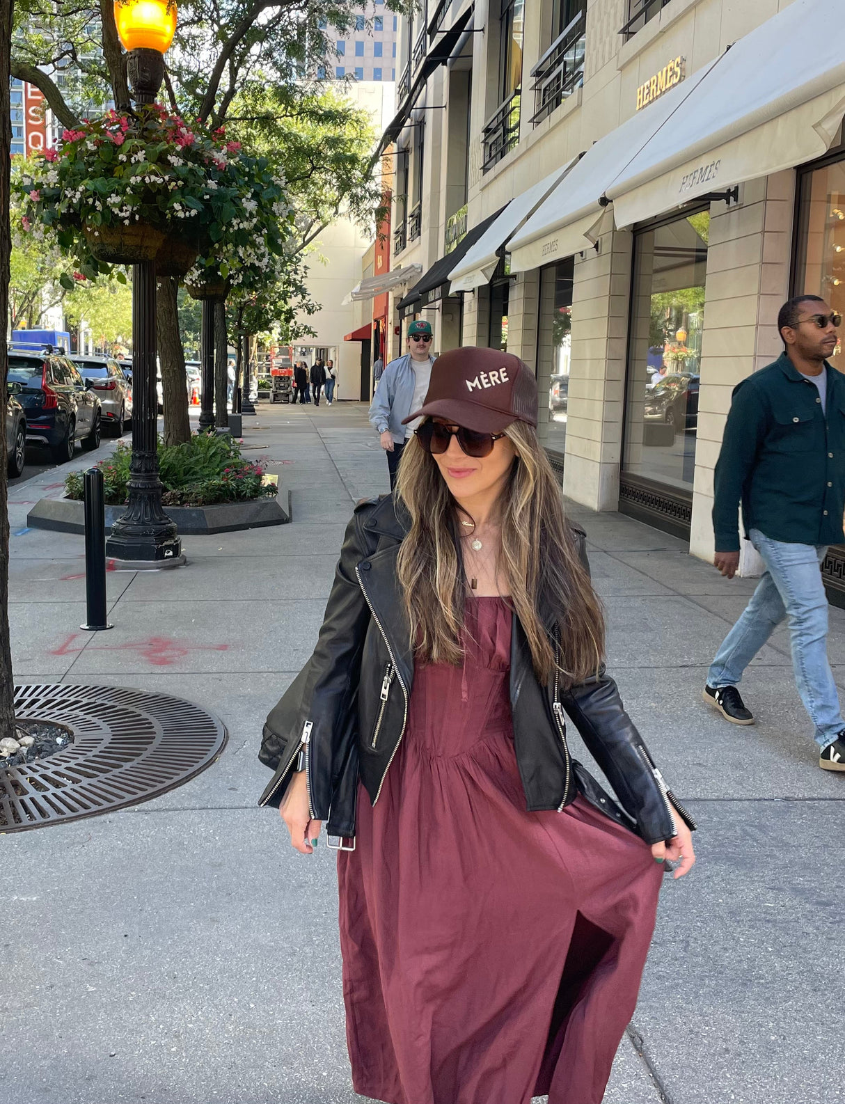 MÉRE - Embroidered Trucker Hat - Mocha - HoneyBug 