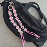 F CANCER ♡ bag charm for Breast Cancer Awareness