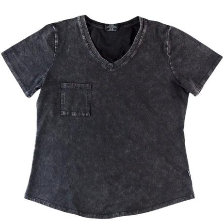 MAMA V-NECK- Midnight Snow Wash - HoneyBug 