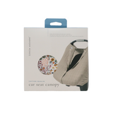 Cotton Muslin Car Seat Canopy - Pressed Petals - HoneyBug 