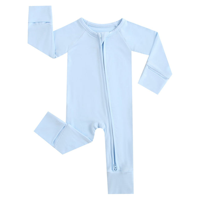 Dewdrop Zippered Baby Romper - HoneyBug 