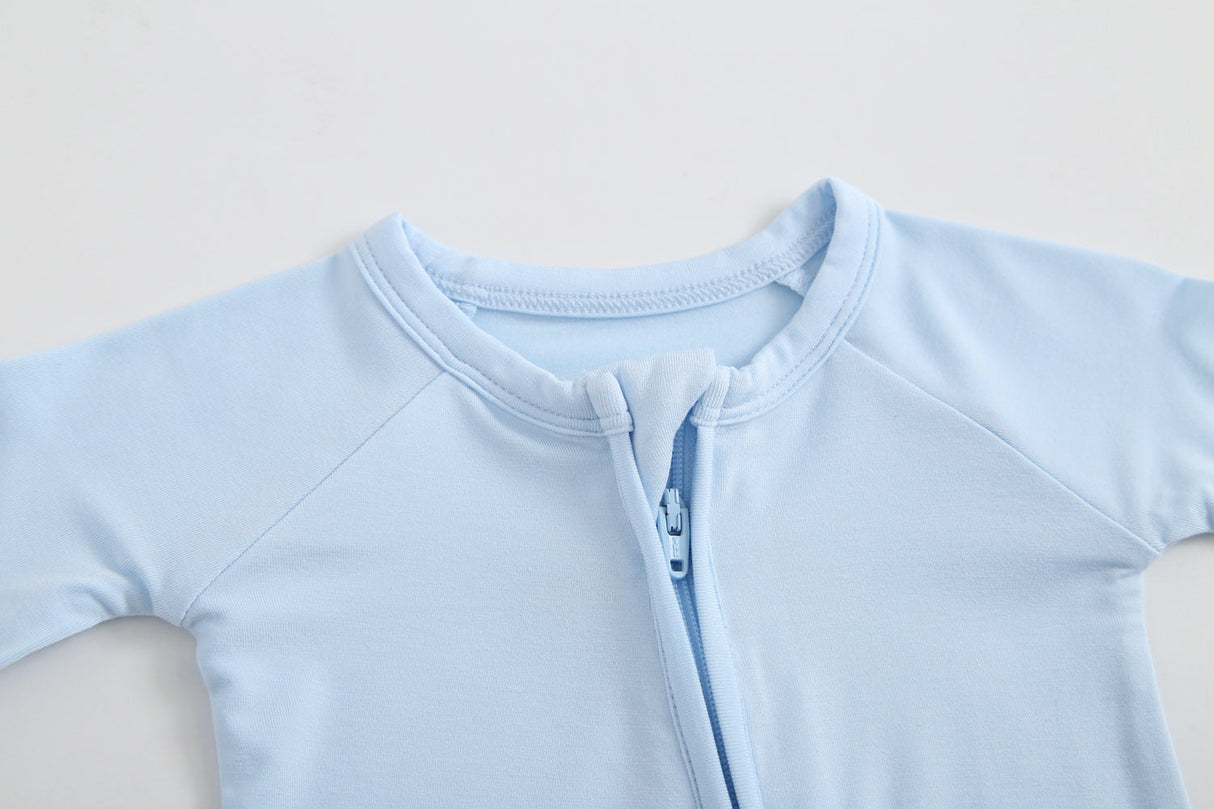 Dewdrop Zippered Baby Romper - HoneyBug 