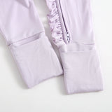 Wisteria Ruffled Zippered Baby Romper
