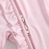 Dawn Ruffled Zippered Baby Romper - HoneyBug 