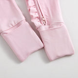 Dawn Ruffled Zippered Baby Romper - HoneyBug 