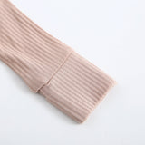 Maple Ribbed Zippered Baby Romper