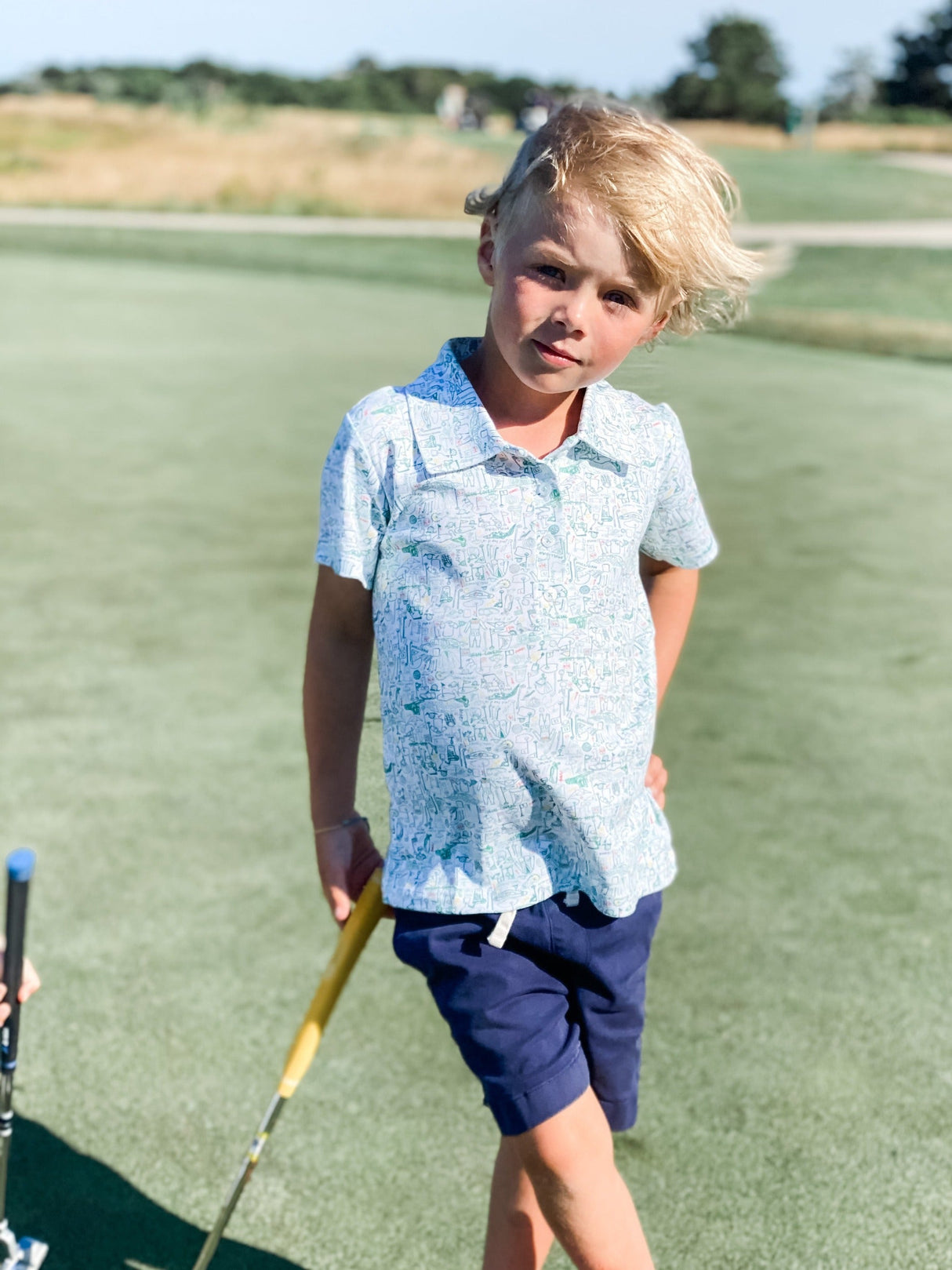 Golf Boy's Polo Shirt - HoneyBug 