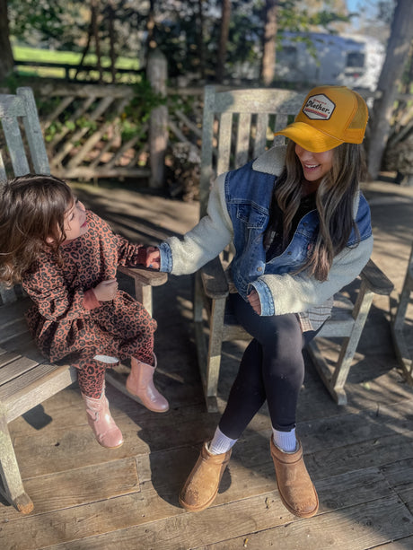 RETRO MOTHER. Patch hat - Yellow - HoneyBug 