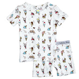 Ice Cream Bamboo Kids Pajama Short Set - HoneyBug 