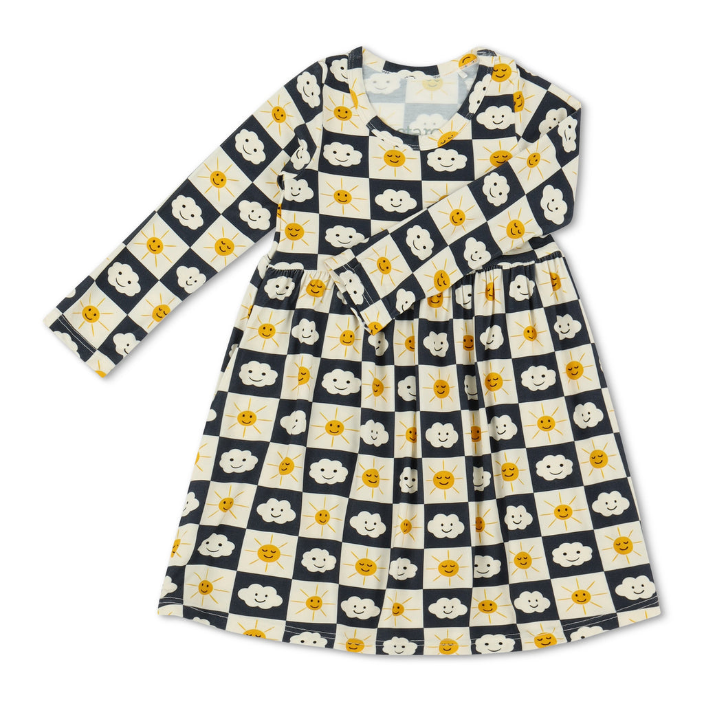 Checkered Joy Dress - HoneyBug 