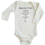 Inside Me Poem Long Sleeve Romper - HoneyBug 