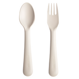 Dinnerware Fork and Spoon Set - Ivory - HoneyBug 