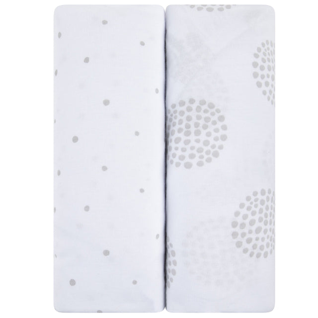 Crib Sheet Set - Grey Dottie - HoneyBug 