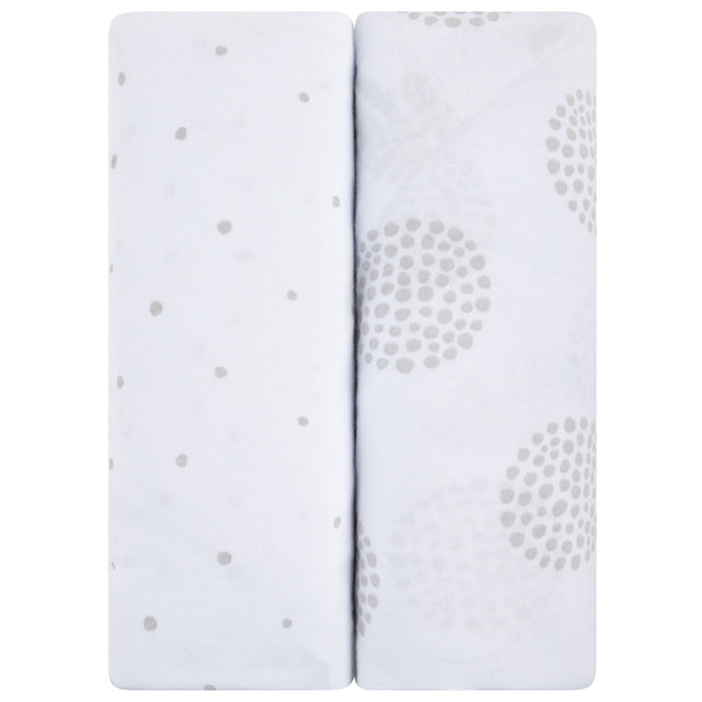 Changing Pad Cover | Cradle Sheet Set - Grey Dottie - HoneyBug 