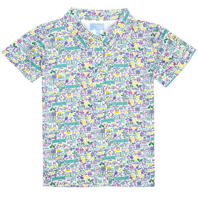 Tennis Boy's Polo Shirt - HoneyBug 