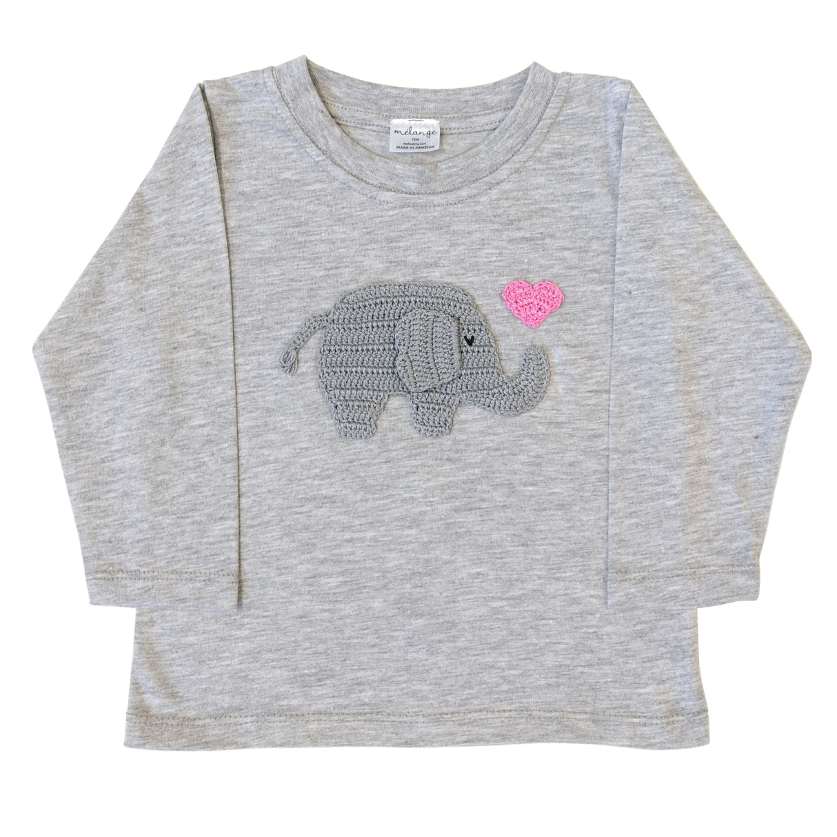 Valentine Elephant Tee, Pink