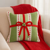 Green Stripe Gift 10" Pillow