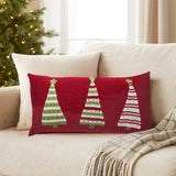 Three Striped Tree Lumbar Pillow