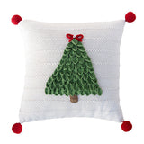 Christmas Tree 12" Pillow, Ecru