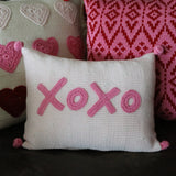 XOXO Mini Pillow, Pink