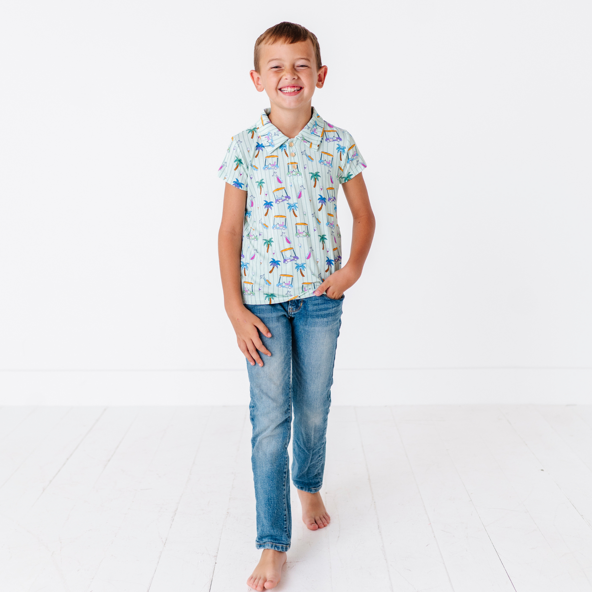 It's Fore O'Clock Somewhere Polo - HoneyBug 