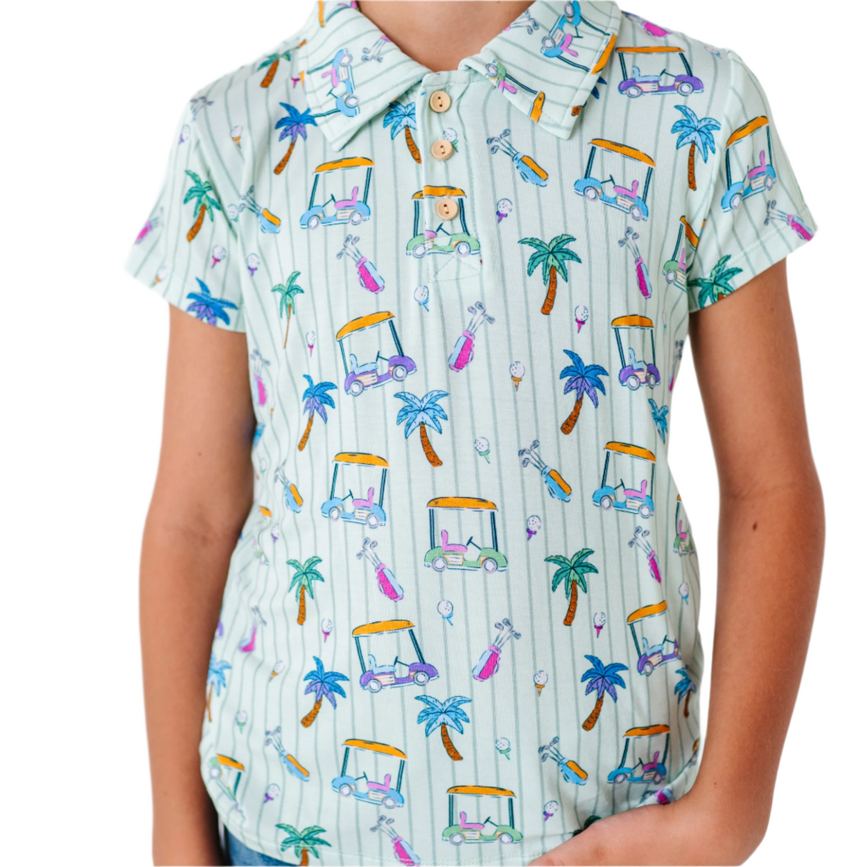 It's Fore O'Clock Somewhere Polo - HoneyBug 