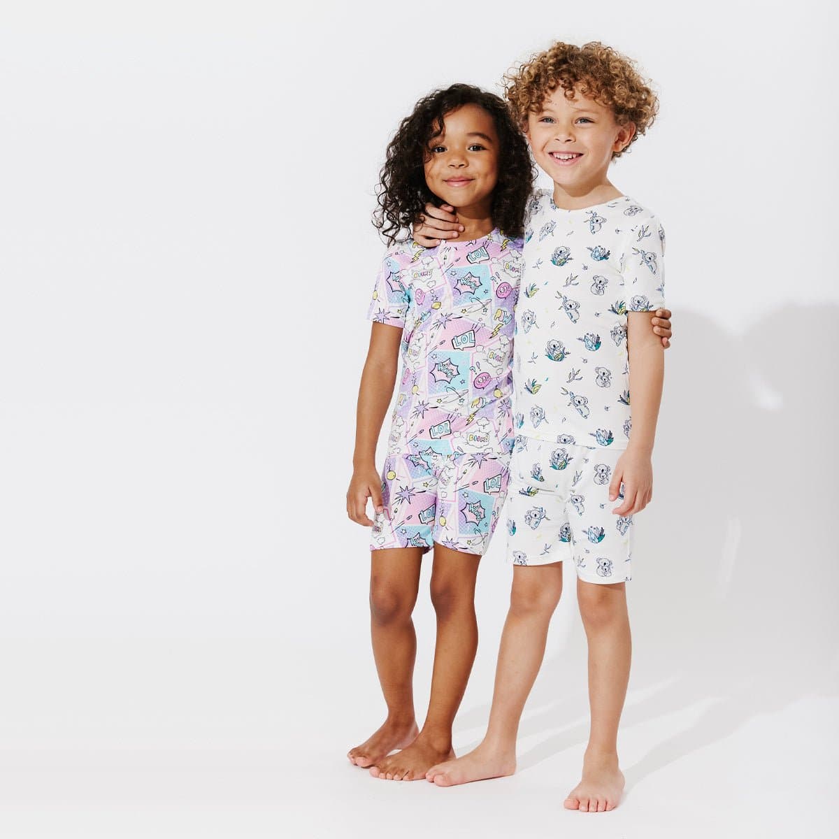Koala Bamboo Kids Pajama Short Set - HoneyBug 