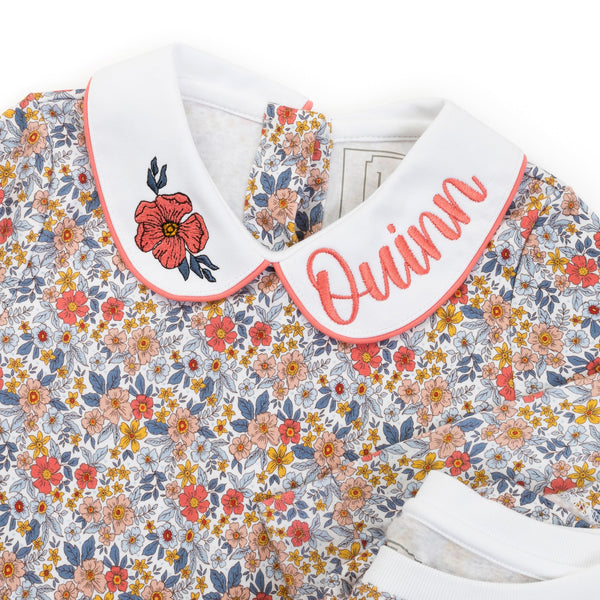 Libby Girls' Pima Cotton Dress - Falling For Floral - HoneyBug 