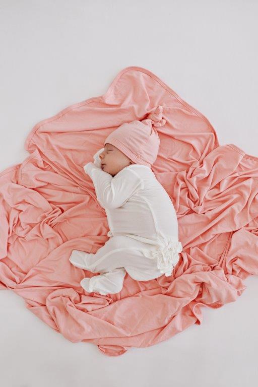 Ruffle 2 Way Zip Romper - White - HoneyBug 