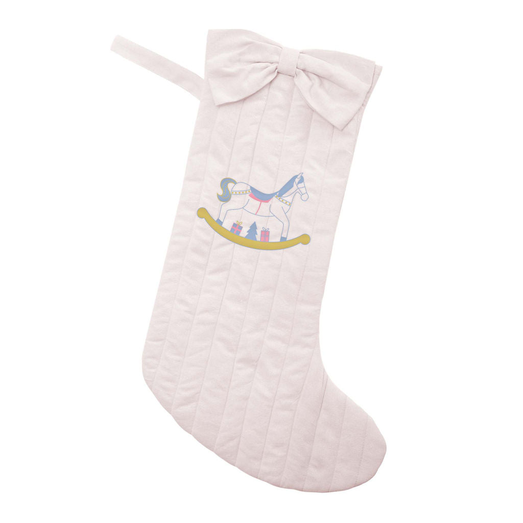 Monogrammed Rocking Horse Stocking - HoneyBug 