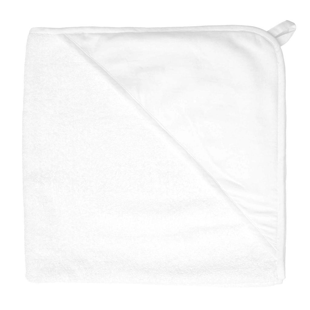 Hooded Towel | White Linen - HoneyBug 