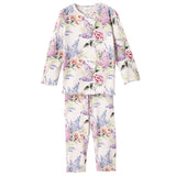 Watercolor Floral Bamboo Girls Pajama Set